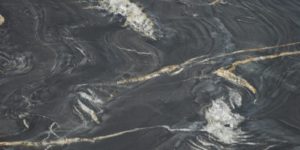 Titanium Black Leather Granite Countertops